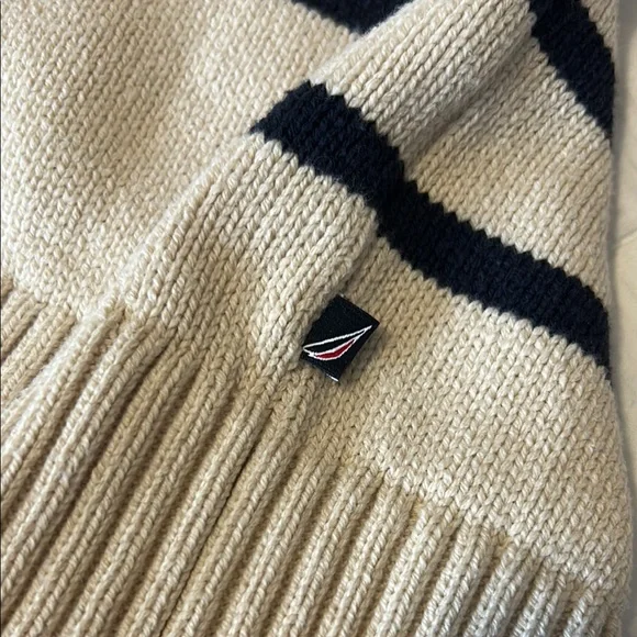 Nautica Jeans Medium Women’s Lake Crew Striped Cardigan - Picture 6 of 7